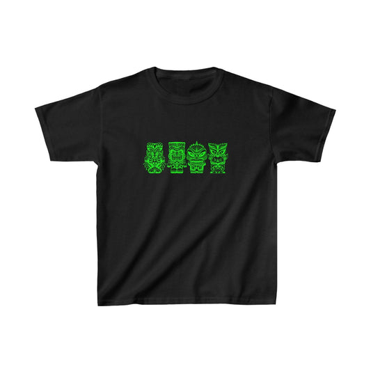 Tiki Monsters SLIME GREEN - Youth Kids Tee