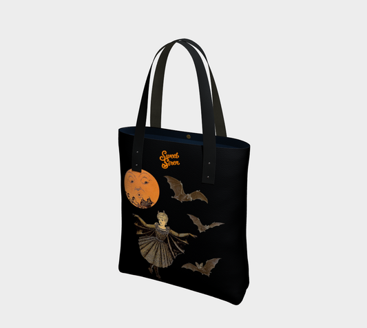 Victorian Bat Wings in the Moonlight - Urban Tote Bag