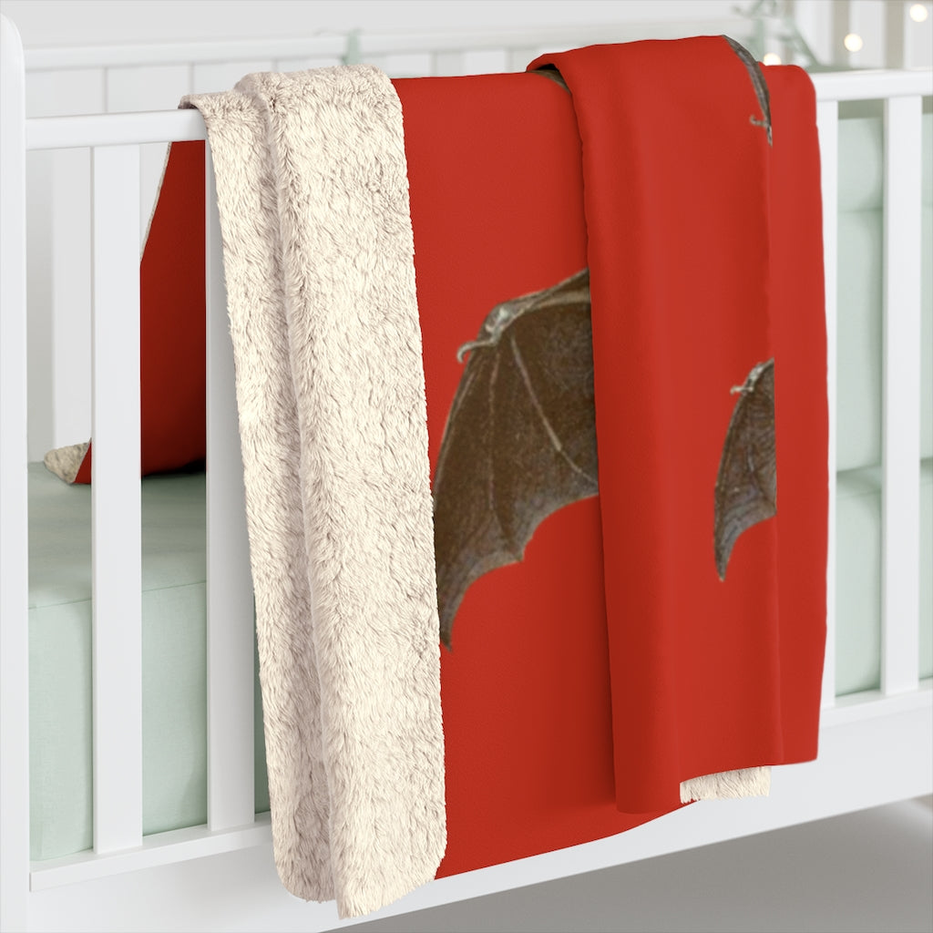 Vampire Bat Babe - Sherpa Fleece Blanket