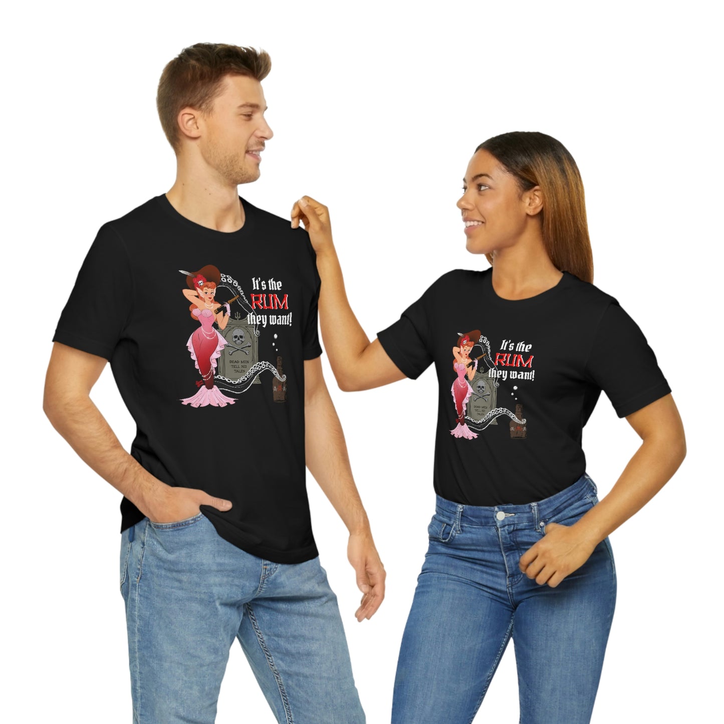 Red Headed Pirate Mermaid - Unisex Tee