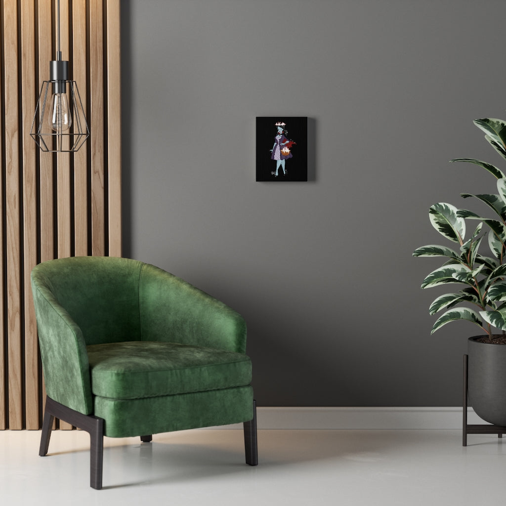 Vampire Bat Babe - 8"x10" Canvas