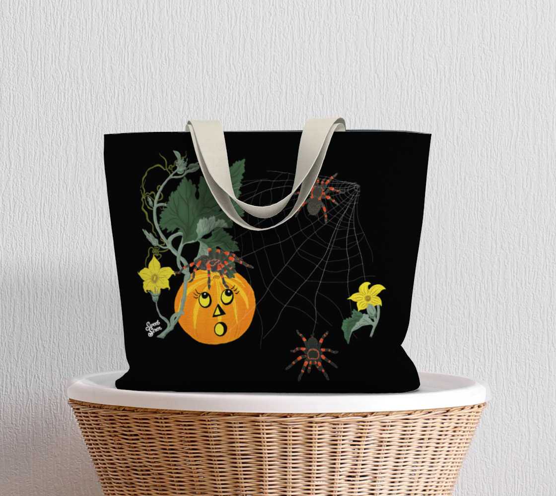 Fall Spiderweb - Beach Tote Bag