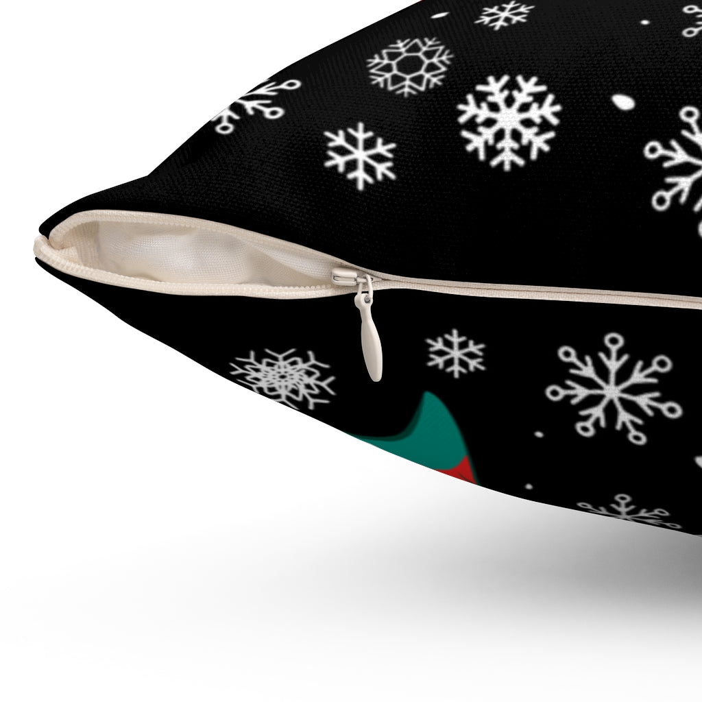 Snowed In - FULL Pillow - Black