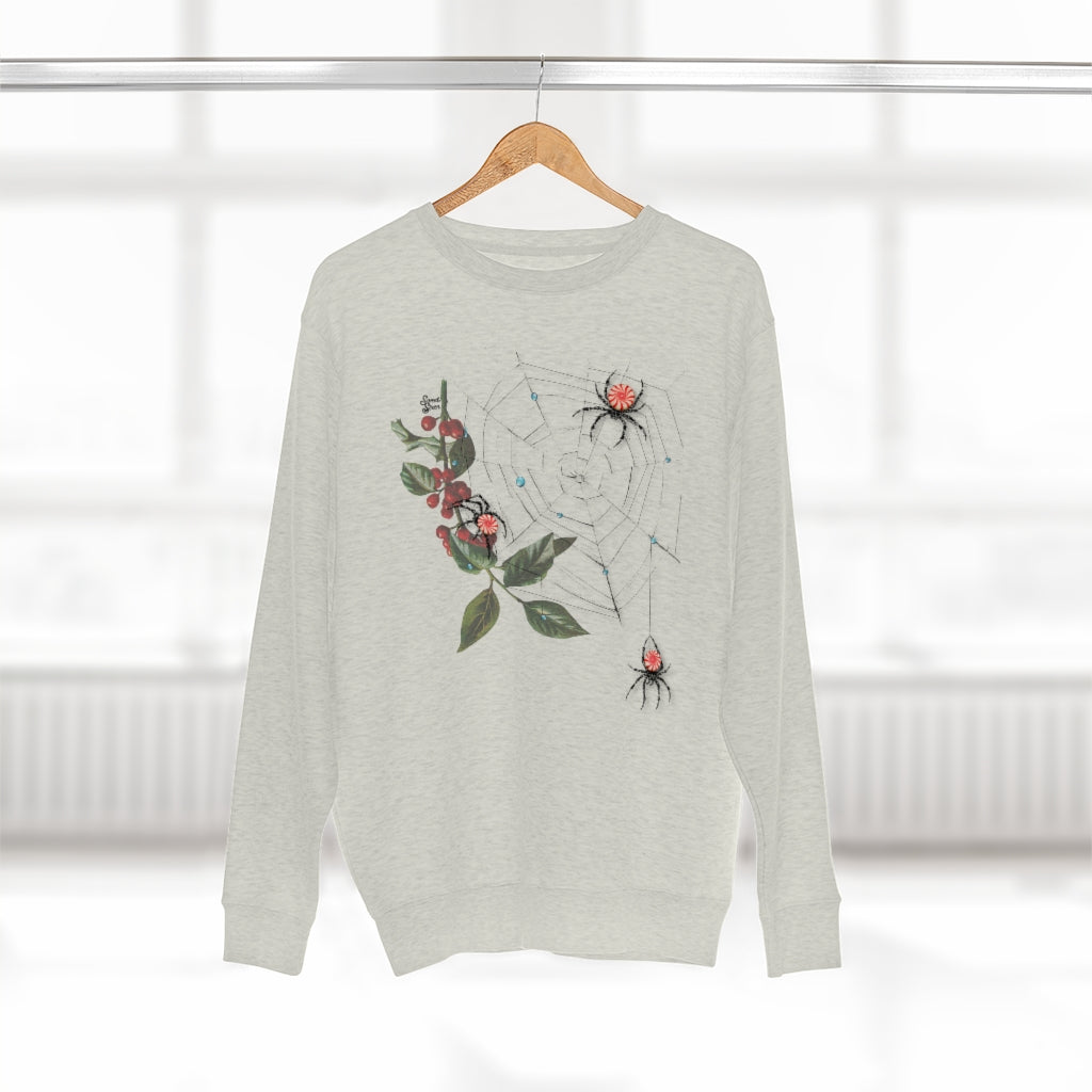 Peppermint Spider Web - Unisex Crewneck Sweatshirt