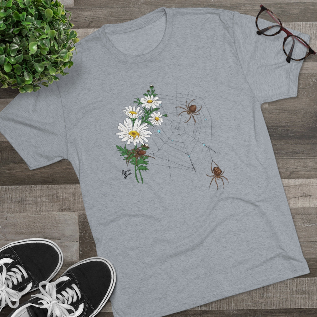 Daisy Spiderweb - Unisex Tri-Blend Crew Tee