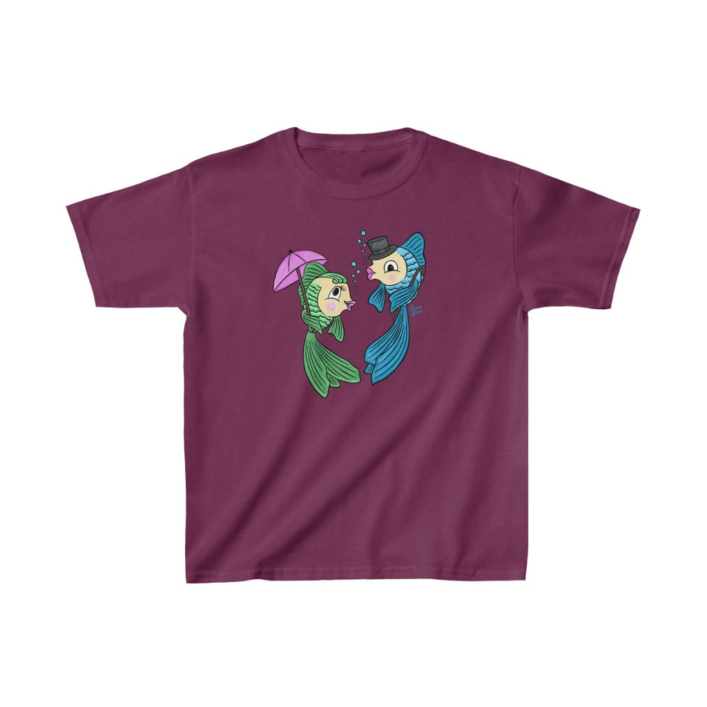 Dapper Fish Couple - Youth Kids Tee