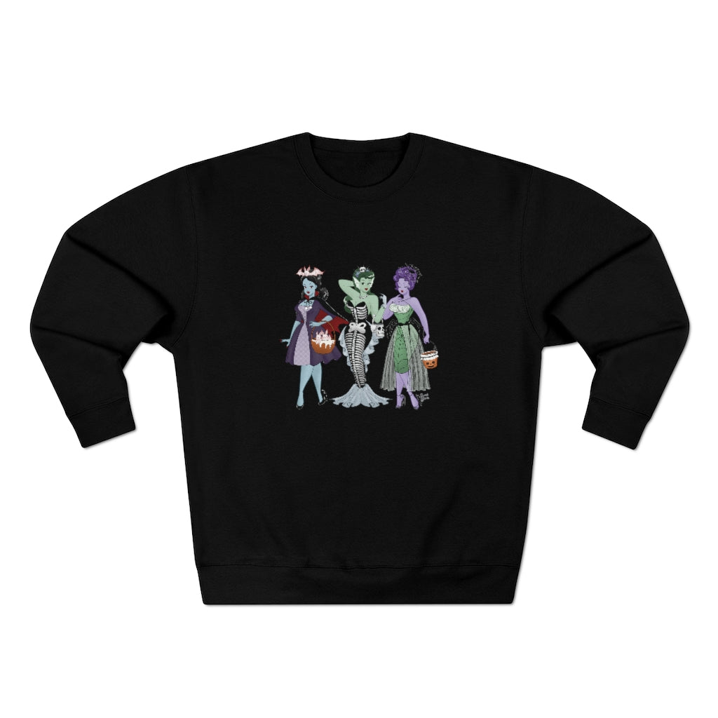 Trick or Treat Babes - Unisex Crewneck Sweatshirt