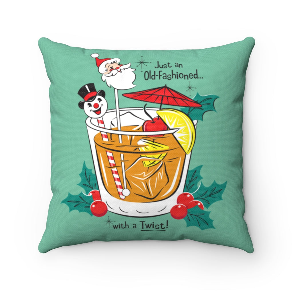 Old Fashioned -  FULL Pillow - Retro Mint