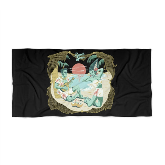 We’re Alive! - Black Beach Towel