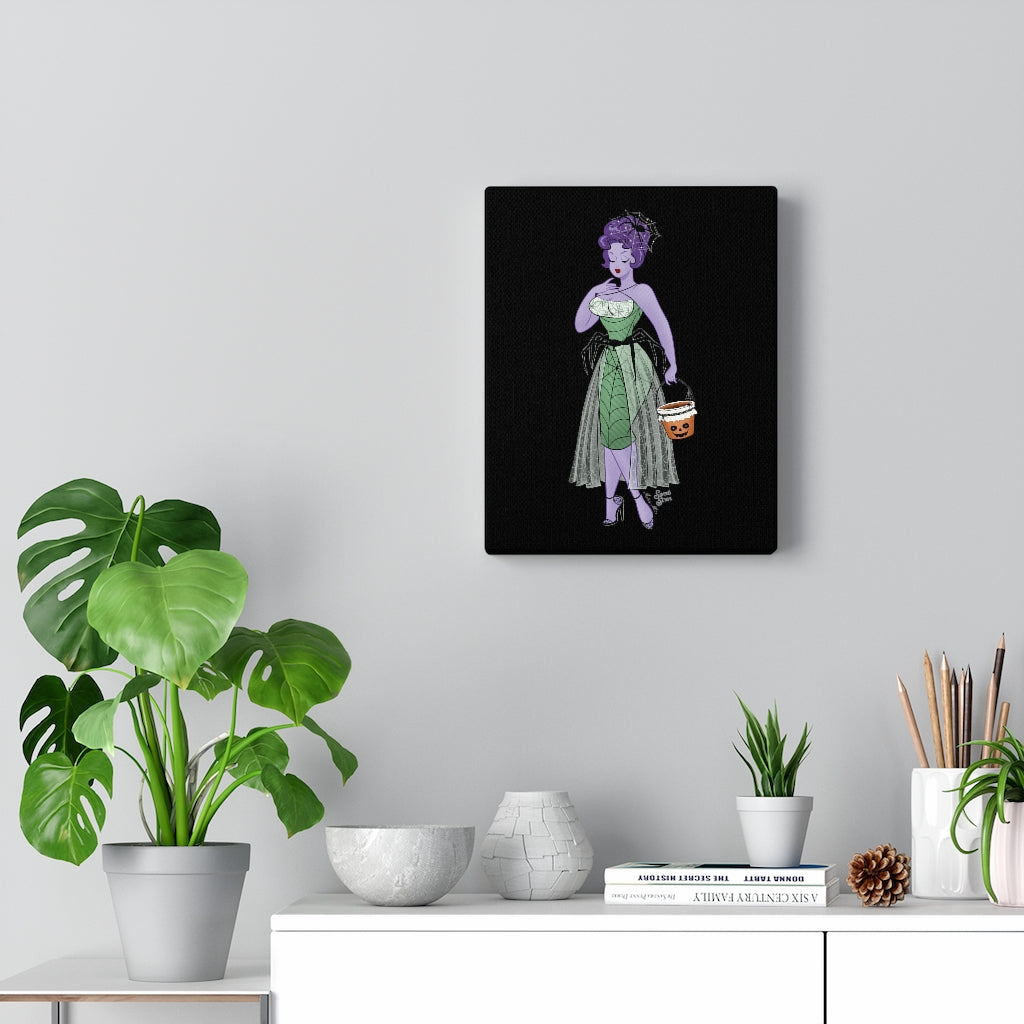 Spiderweb Babe - 8"x10" Canvas