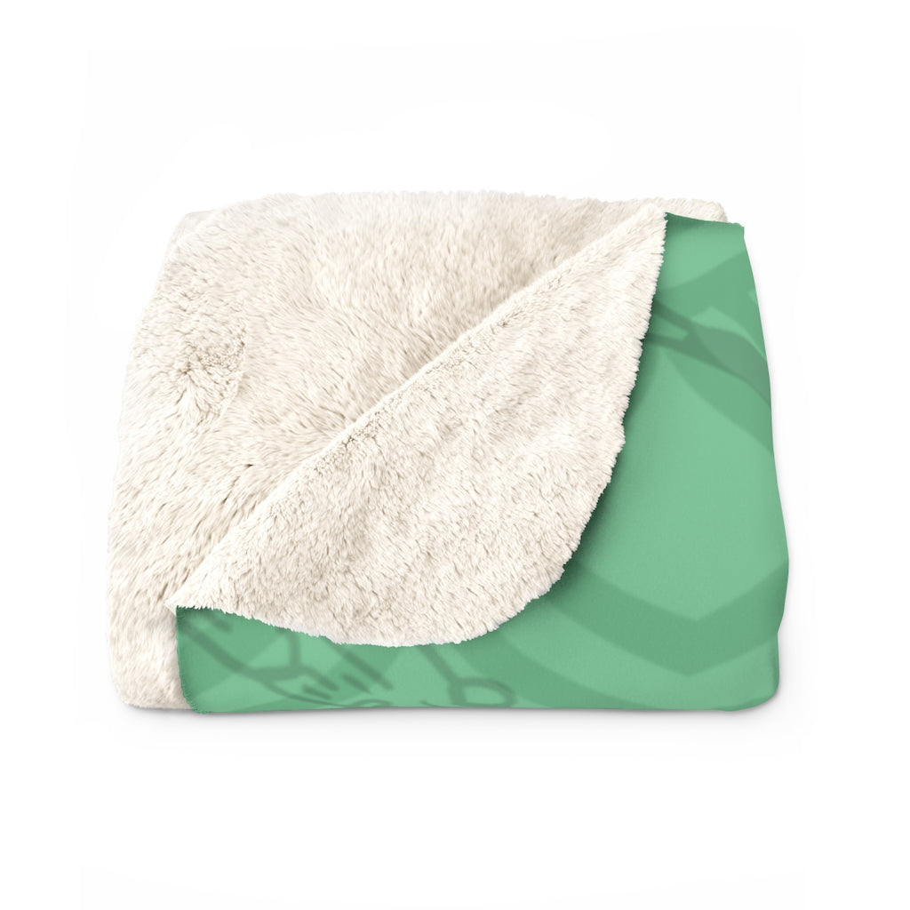 Skeleton Mermaid Babe - Sherpa Fleece Blanket
