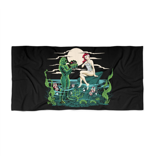 Mid Century Swamp Couple - Beach Towel