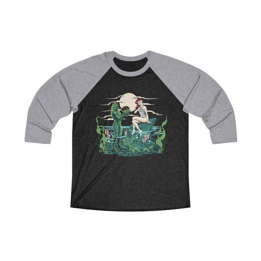 Mid Century Swamp Couple - Unisex Baseball Tee