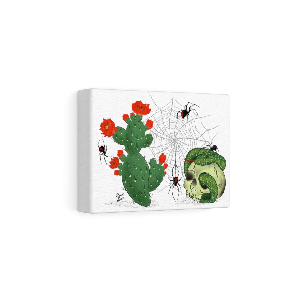 Goth Western Spiderweb - Canvas Print
