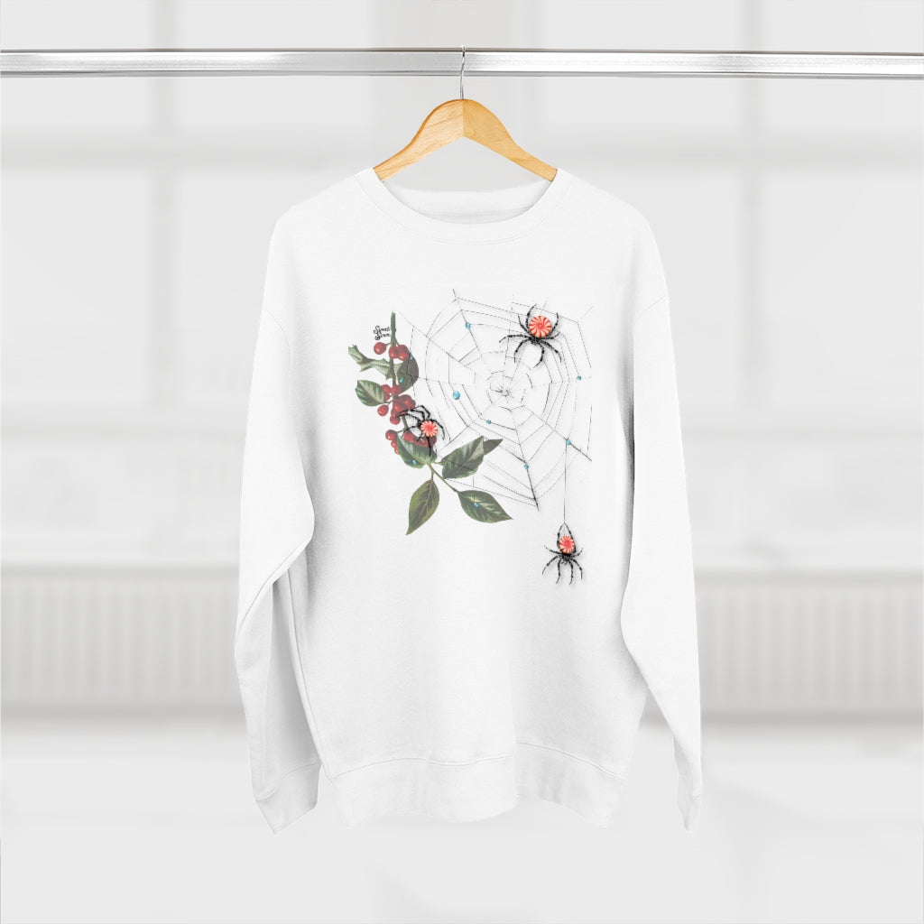 Peppermint Spider Web - Unisex Crewneck Sweatshirt