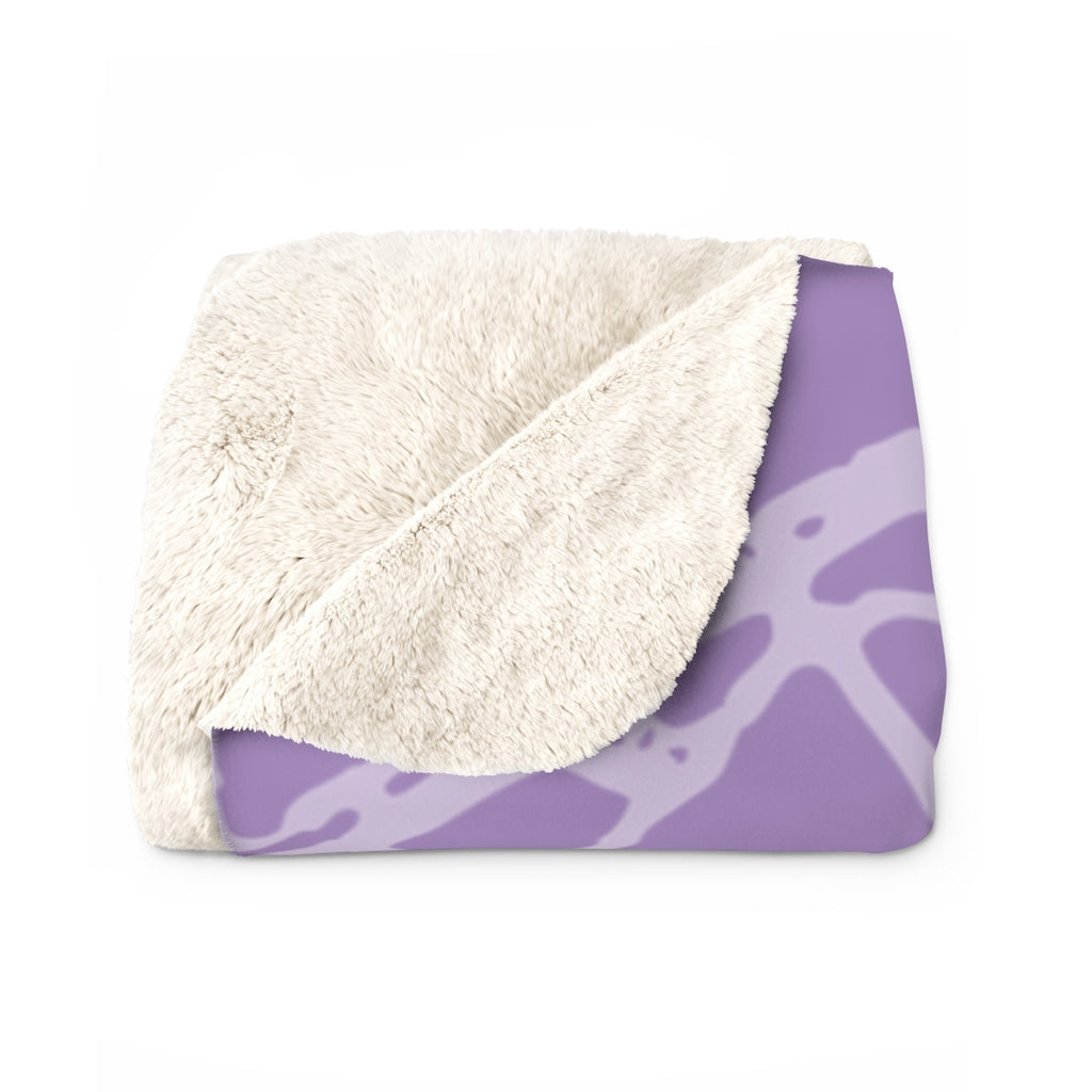 Spider Web Babe - Sherpa Fleece Blanket