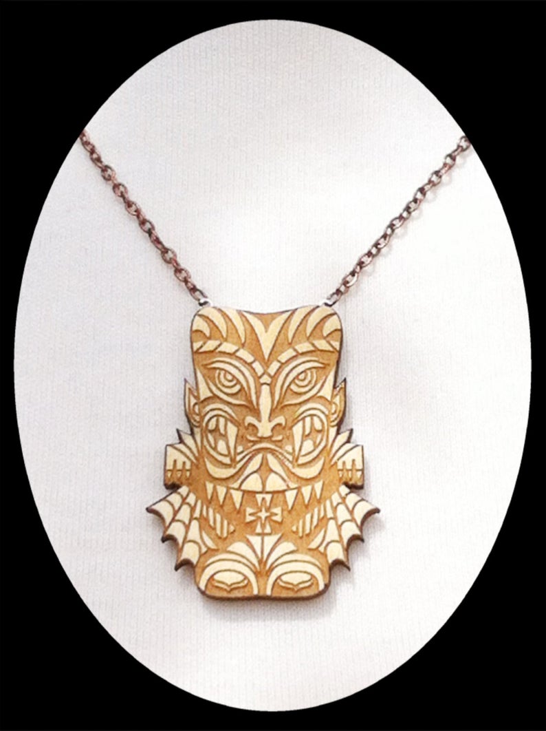 Dracula Tiki Necklace- Small