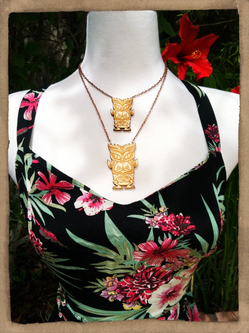 Wolfman Tiki Necklace - Small