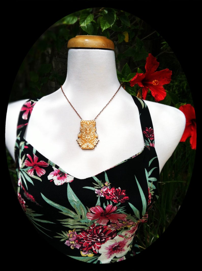 Dracula Tiki Necklace - Large