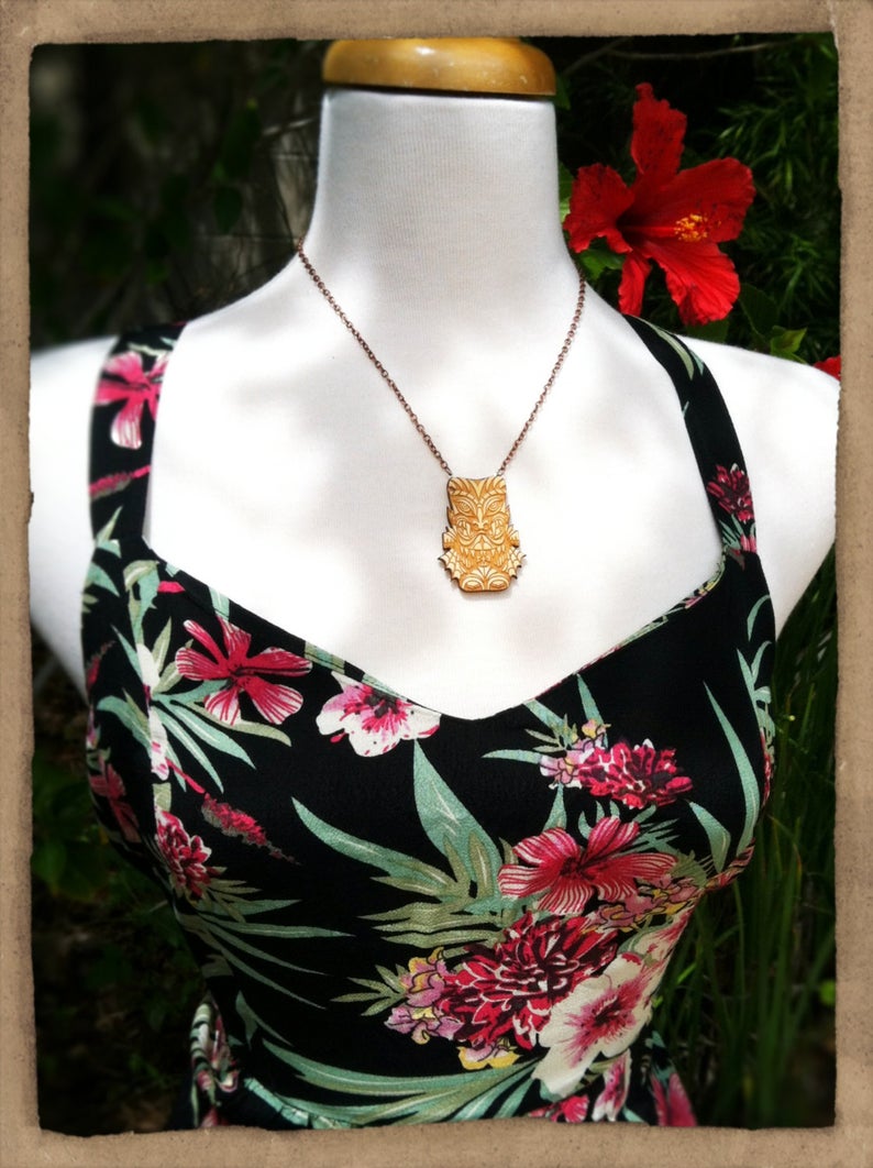 Dracula Tiki Necklace- Small