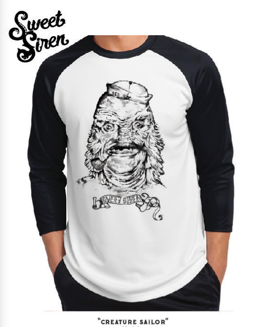 Creature Sailor Unisex Baseball tee