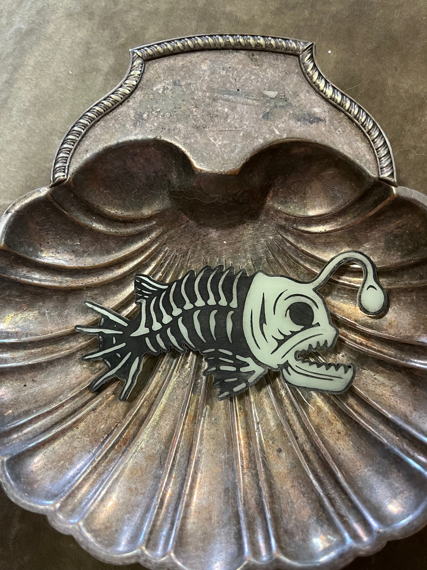 Skeleton Angler Fish Glow-in-the-Dark - Necklace