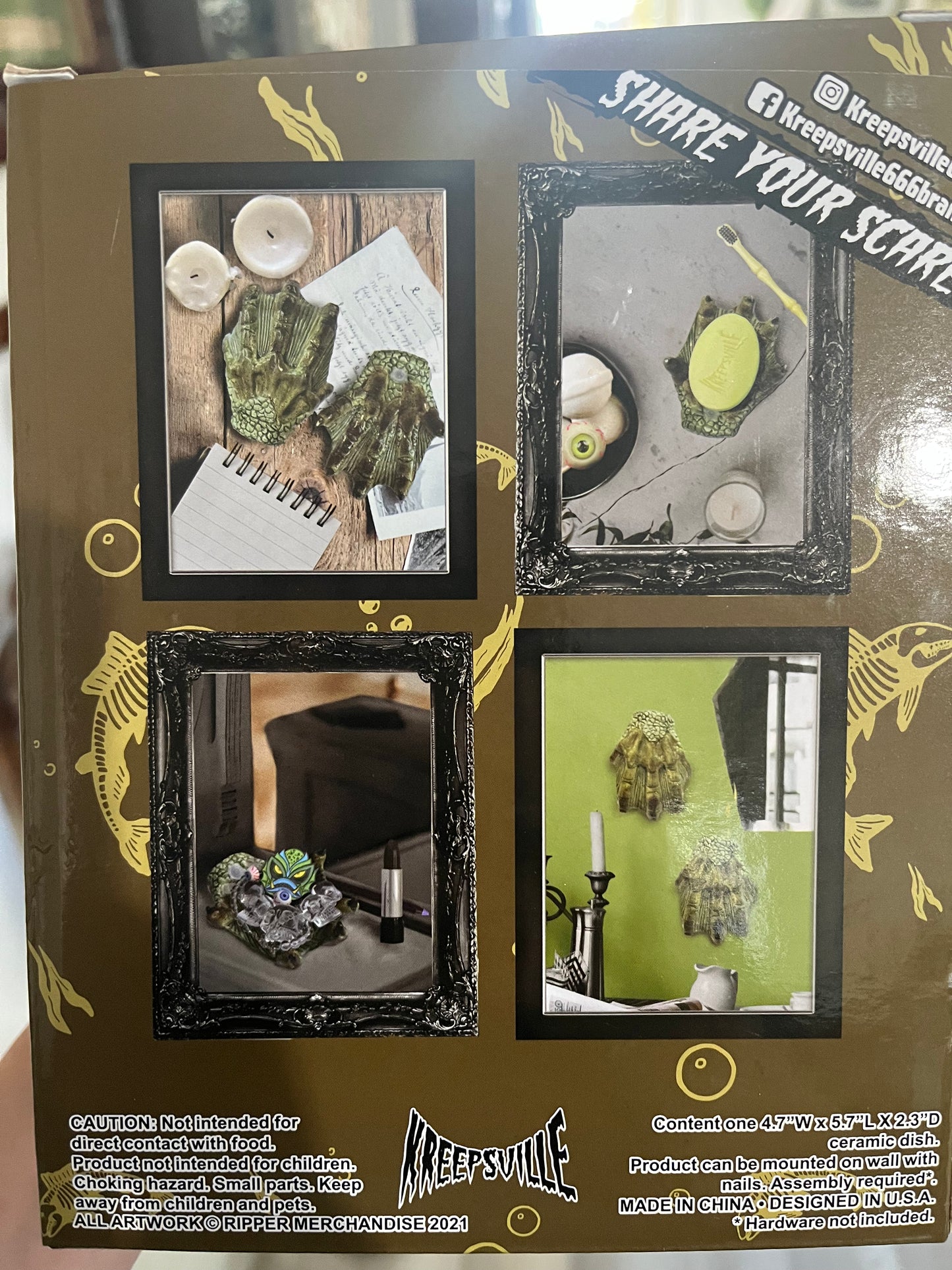 Creature Claw Ceramic Dish