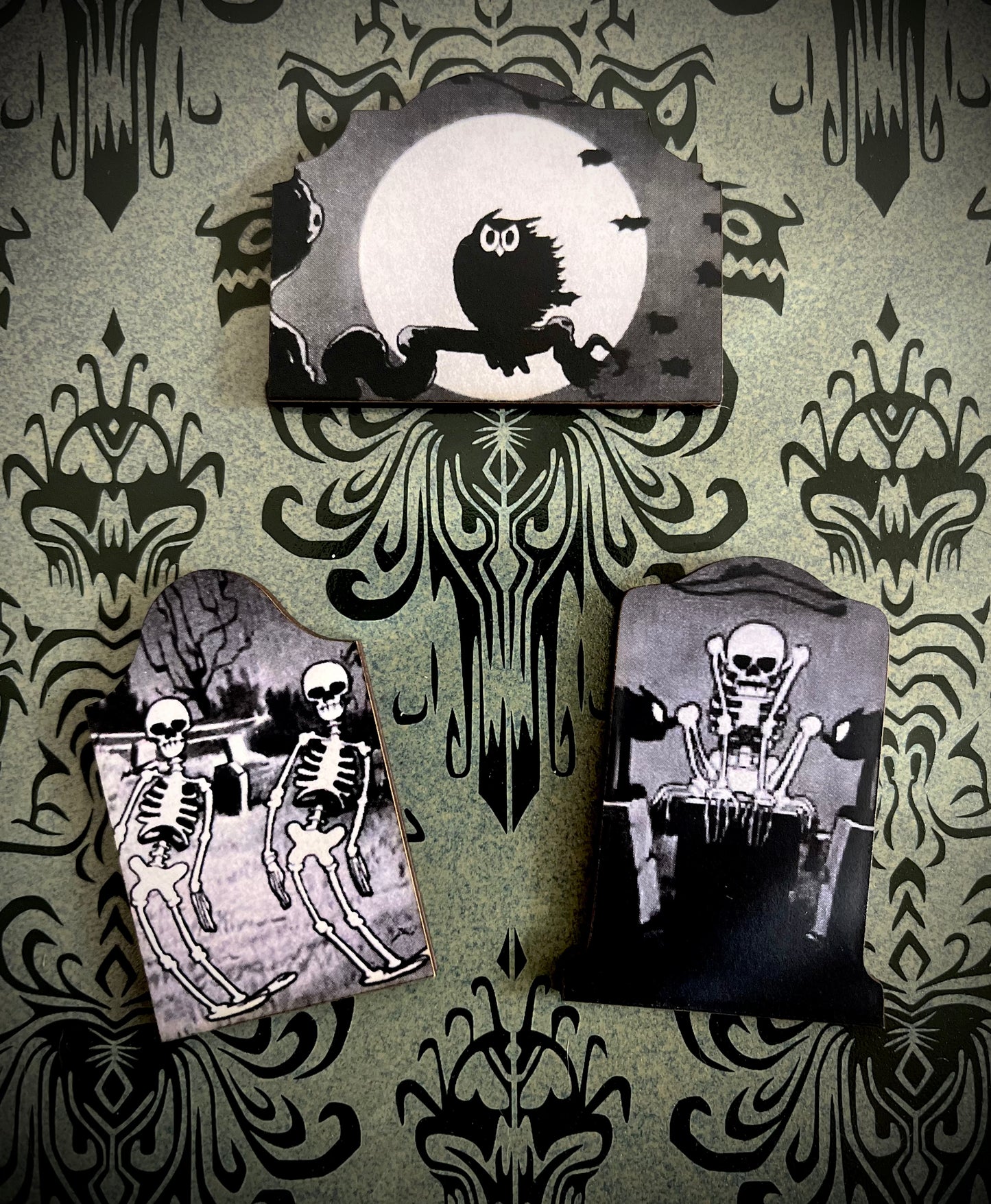 Skeleton Tombstones - Pin Set