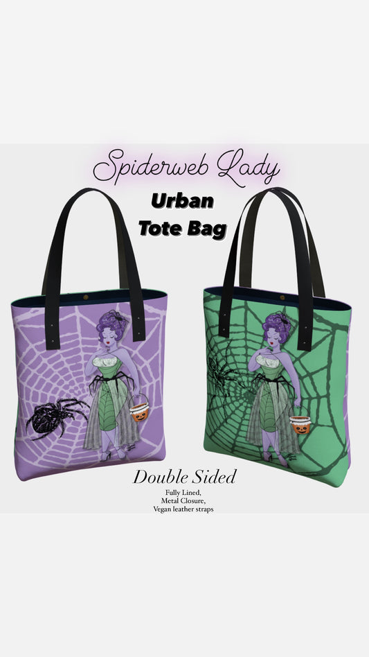 Spiderweb Babe  - Urban Tote