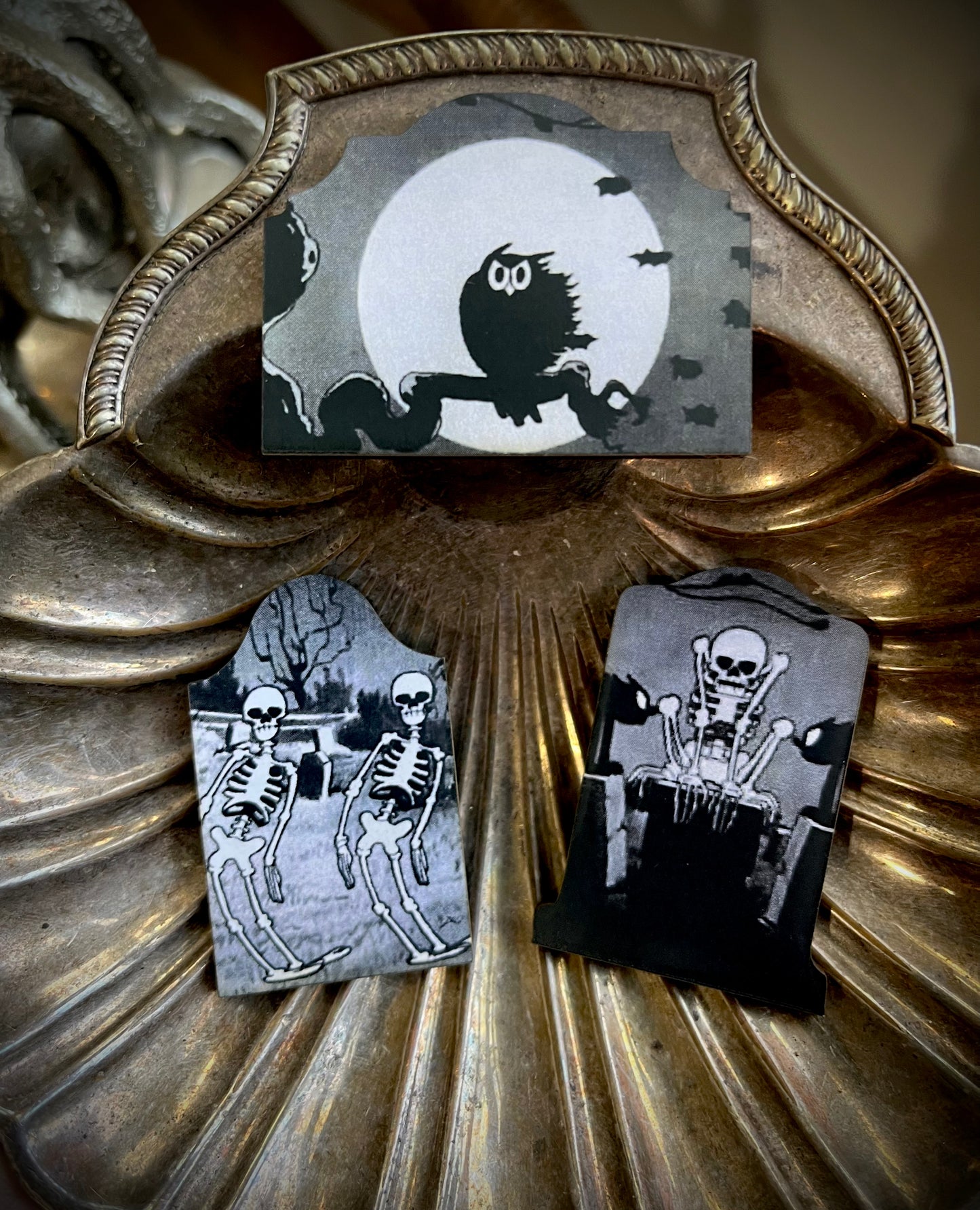Skeleton Tombstones - Pin Set