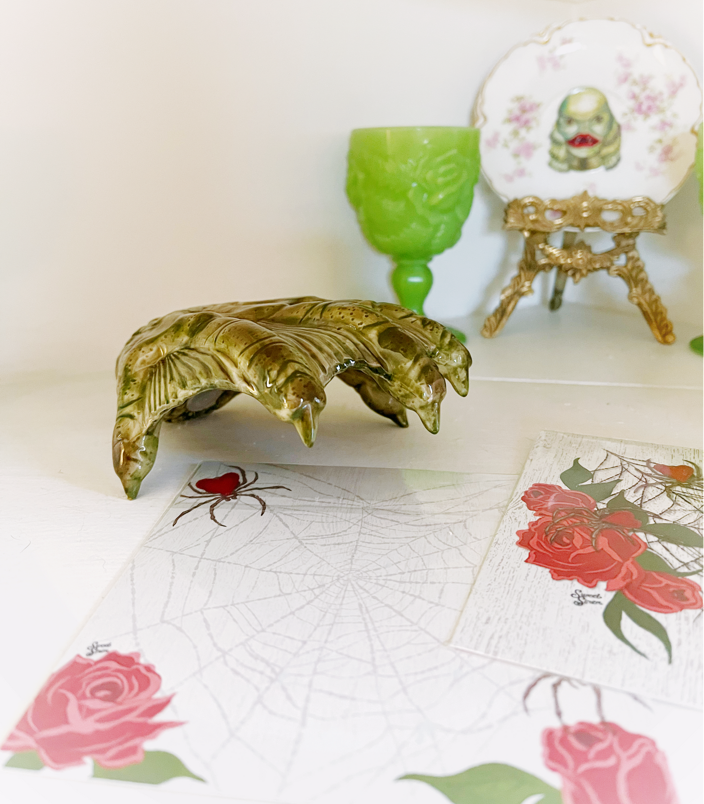 Creature Claw Ceramic Dish