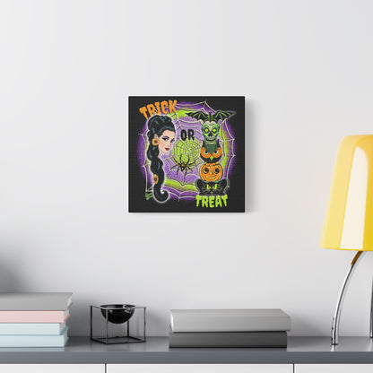 Retro Trick or Treat - Canvas Print