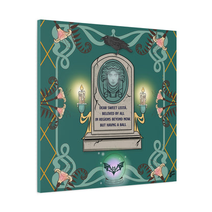 Sweet Leota -Gold Frame - Canvas Print