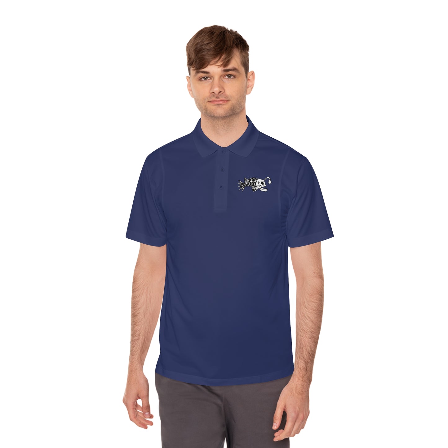 Skeleton Mermaid Graveyard  -  Men's Sport Polo Shirt