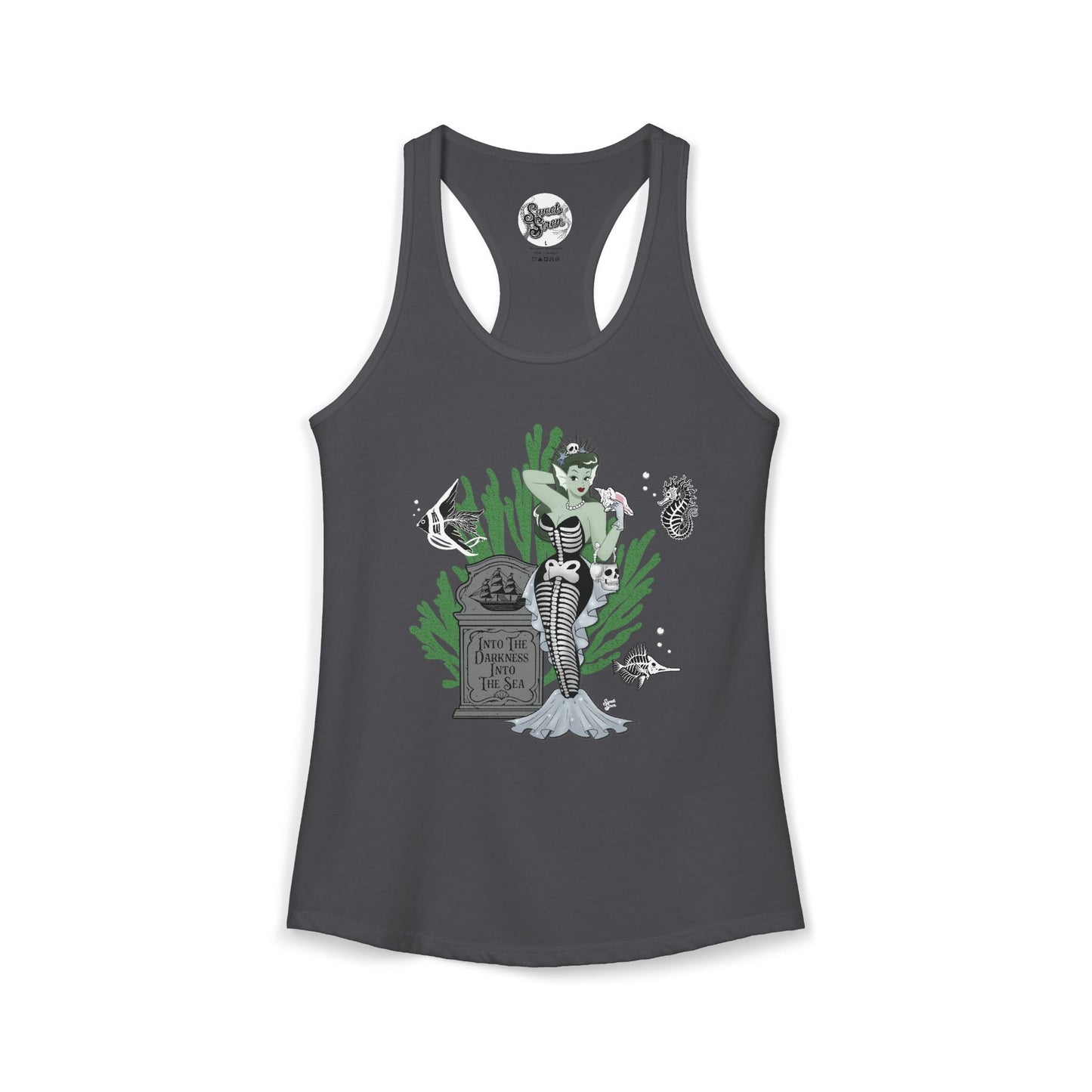 Skeleton Mermaid - Women's Racerback Tank