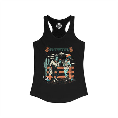 Howdy Western Monsters - Women's Racerback Tank