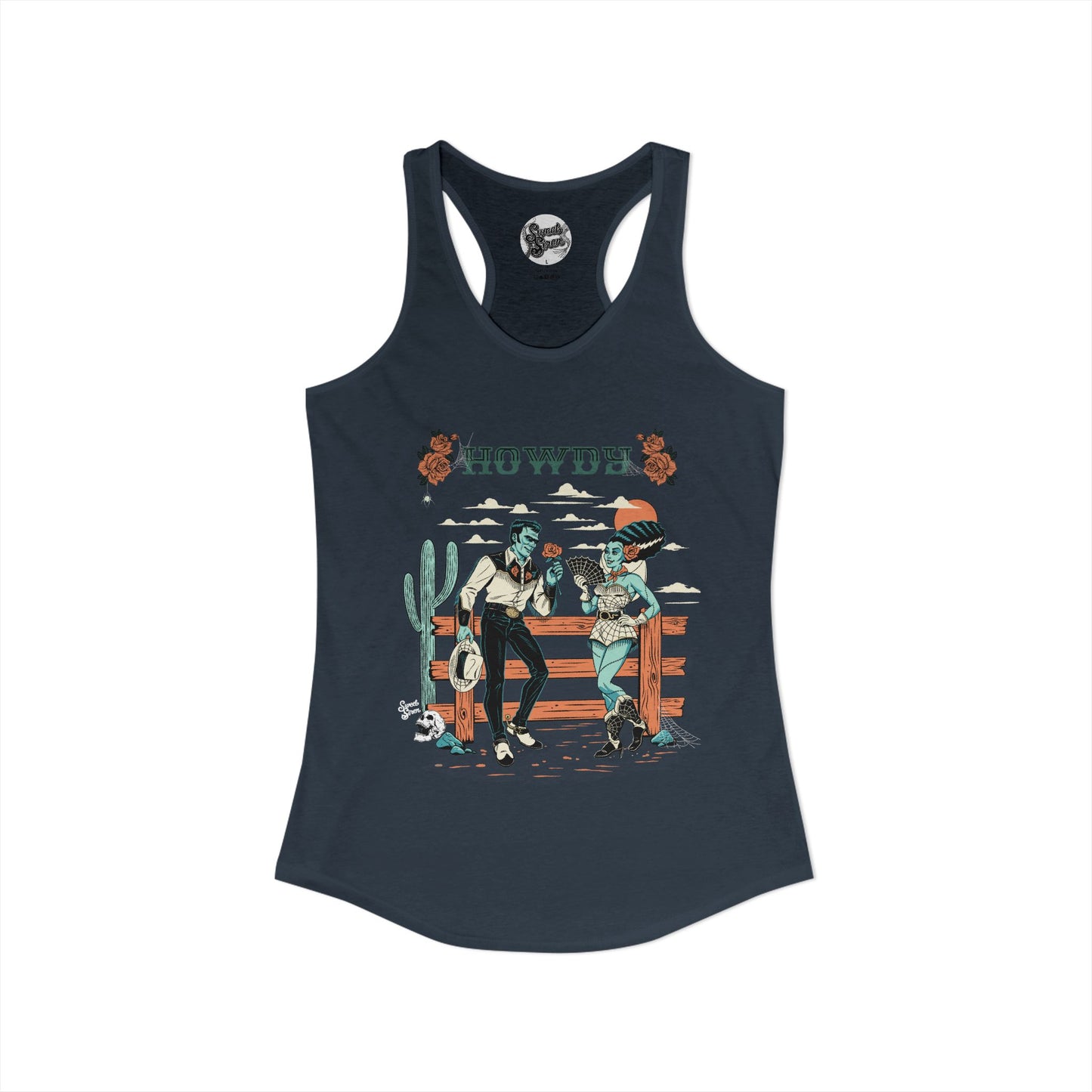 Howdy Western Monsters - Women's Racerback Tank
