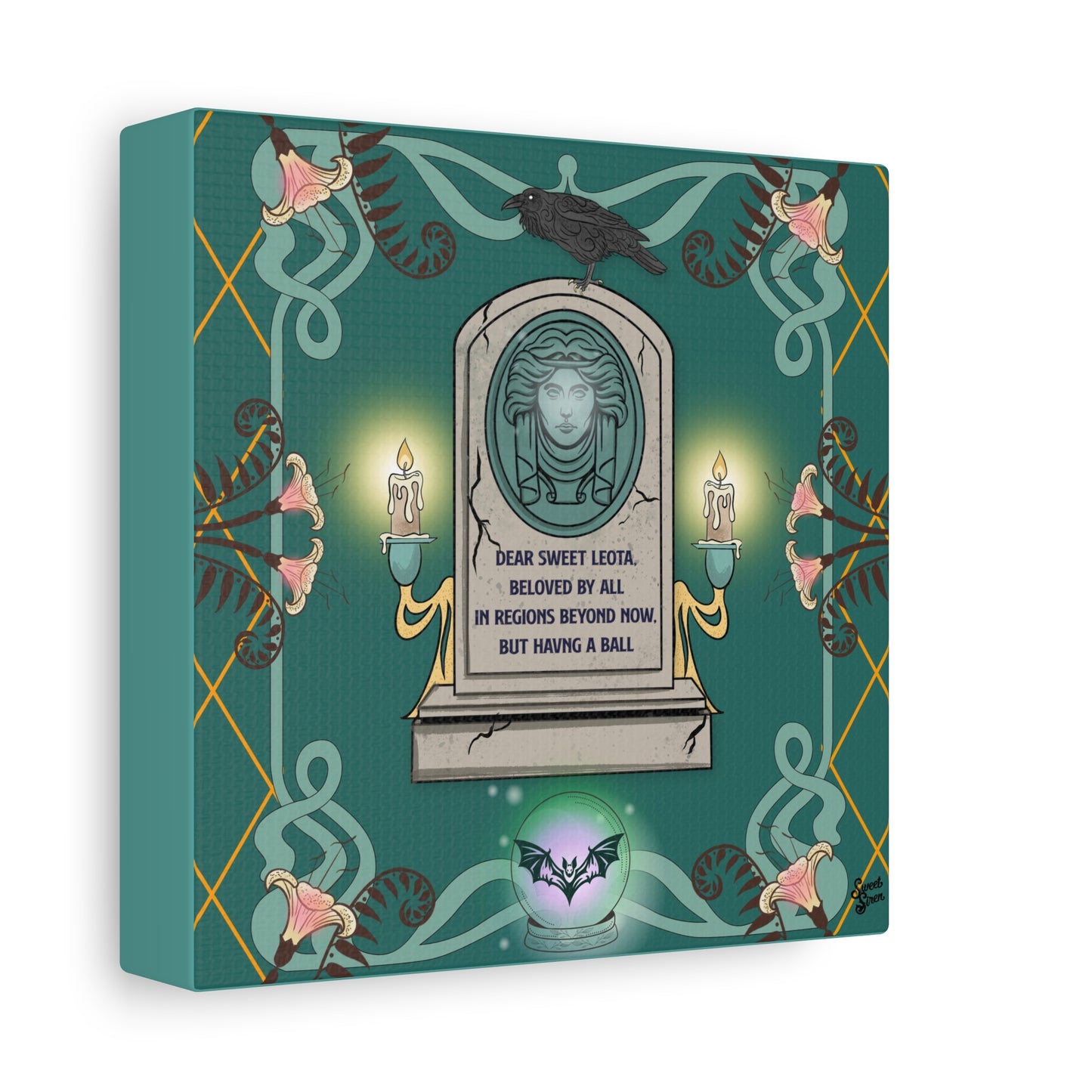 Sweet Leota -Gold Frame - Canvas Print