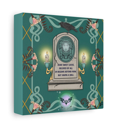 Sweet Leota -Gold Frame - Canvas Print