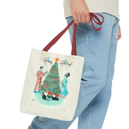 Retro Monsters Holiday - Tote Bag