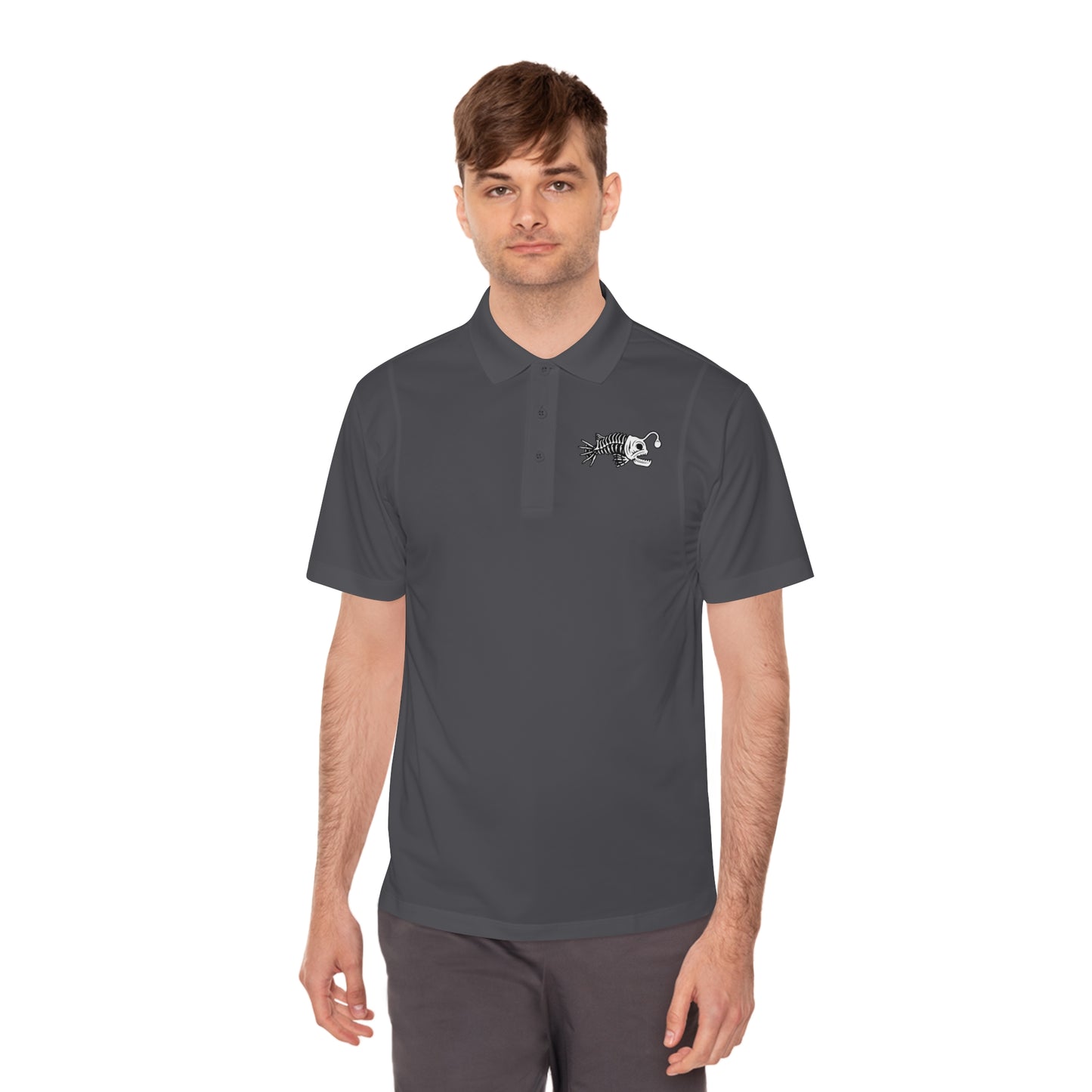 Skeleton Mermaid Graveyard  -  Men's Sport Polo Shirt
