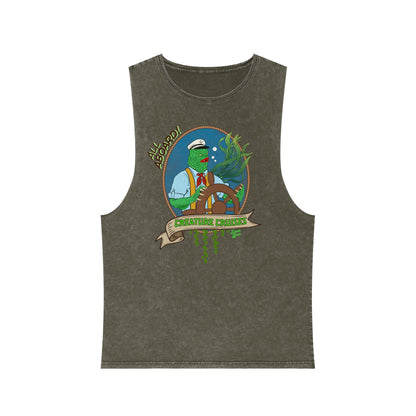 All Aboard Creature Cruises - Unisex Stonewash Tank Top