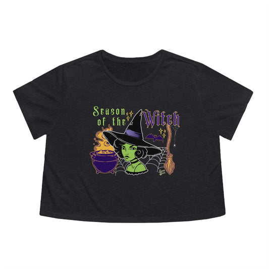 Season of the Witch - Women's Flowy Cropped Tee