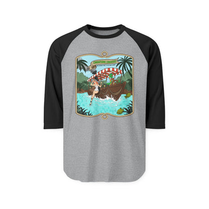 Creature Cruises - Unisex Three-Quarter Sleeve Raglan Shirt