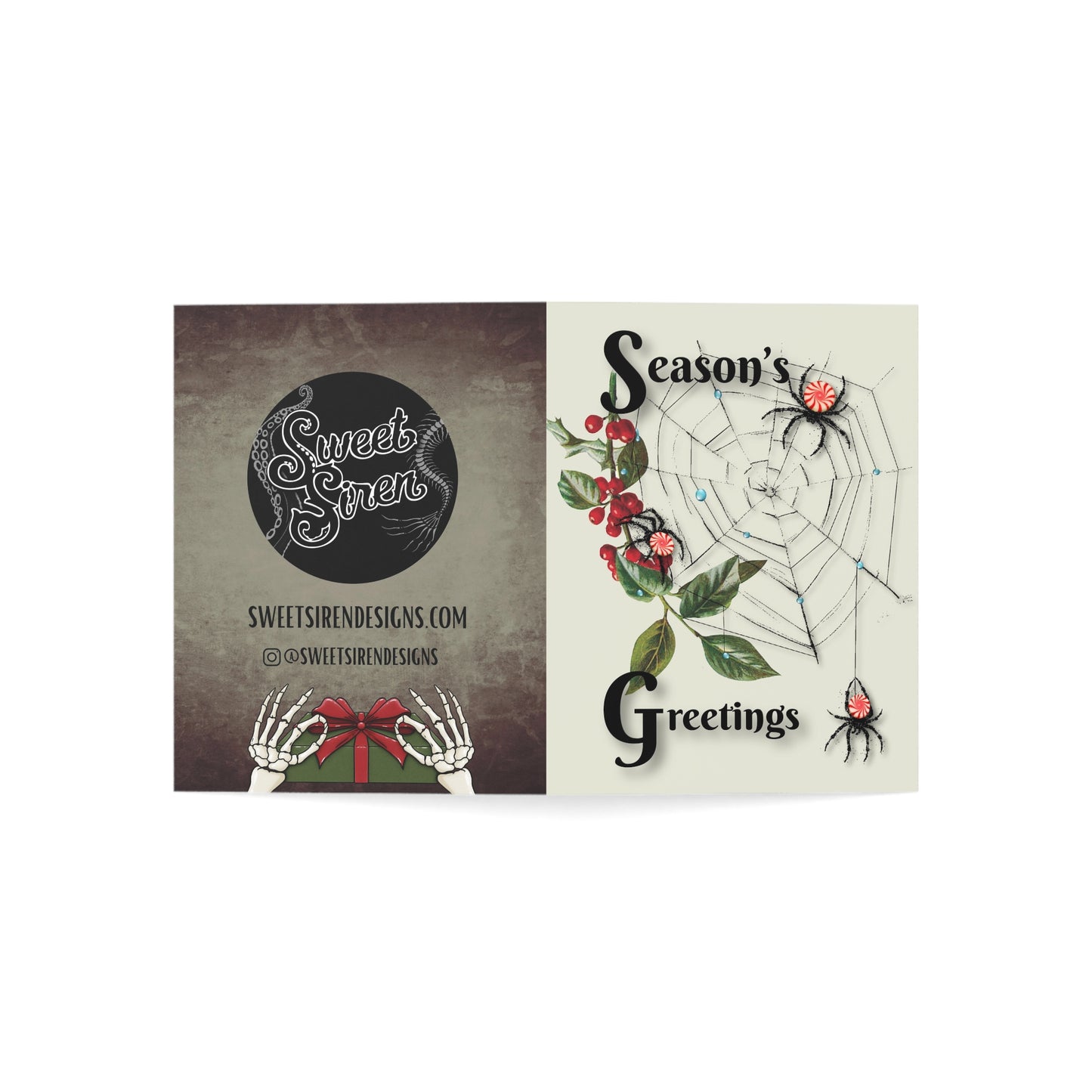 Peppermint Spiderweb  - Greeting Cards (1, 10, 30, and 50pcs)