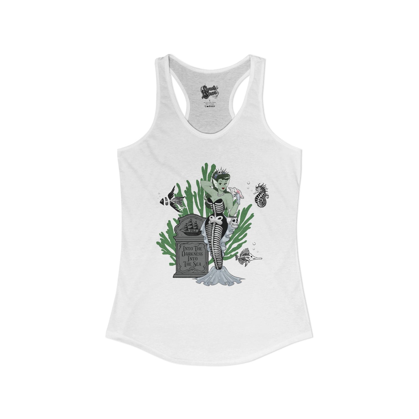 Skeleton Mermaid - Women's Racerback Tank