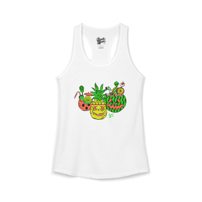 Summerween Tiki Drinks - Women's Racerback Tank
