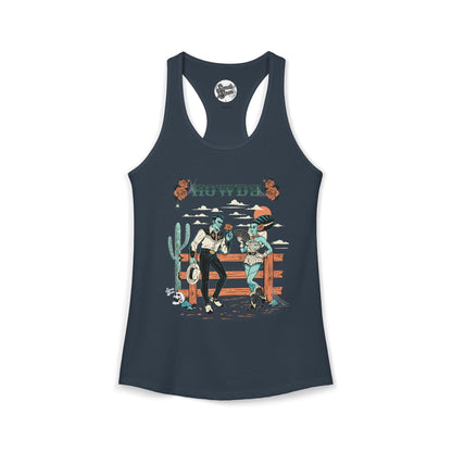 Howdy Western Monsters - Women's Racerback Tank