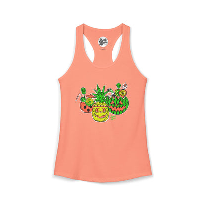 Summerween Tiki Drinks - Women's Racerback Tank