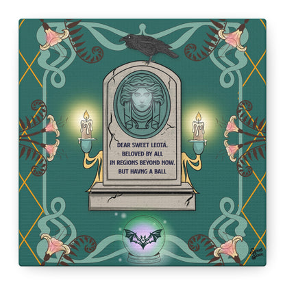 Sweet Leota -Gold Frame - Canvas Print